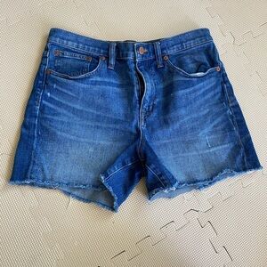 Madewell high rise denim shorts. Size 28